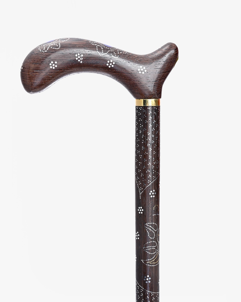 عصا عكاز فينجي مزين بلازورد الطبيعي الفاخر
