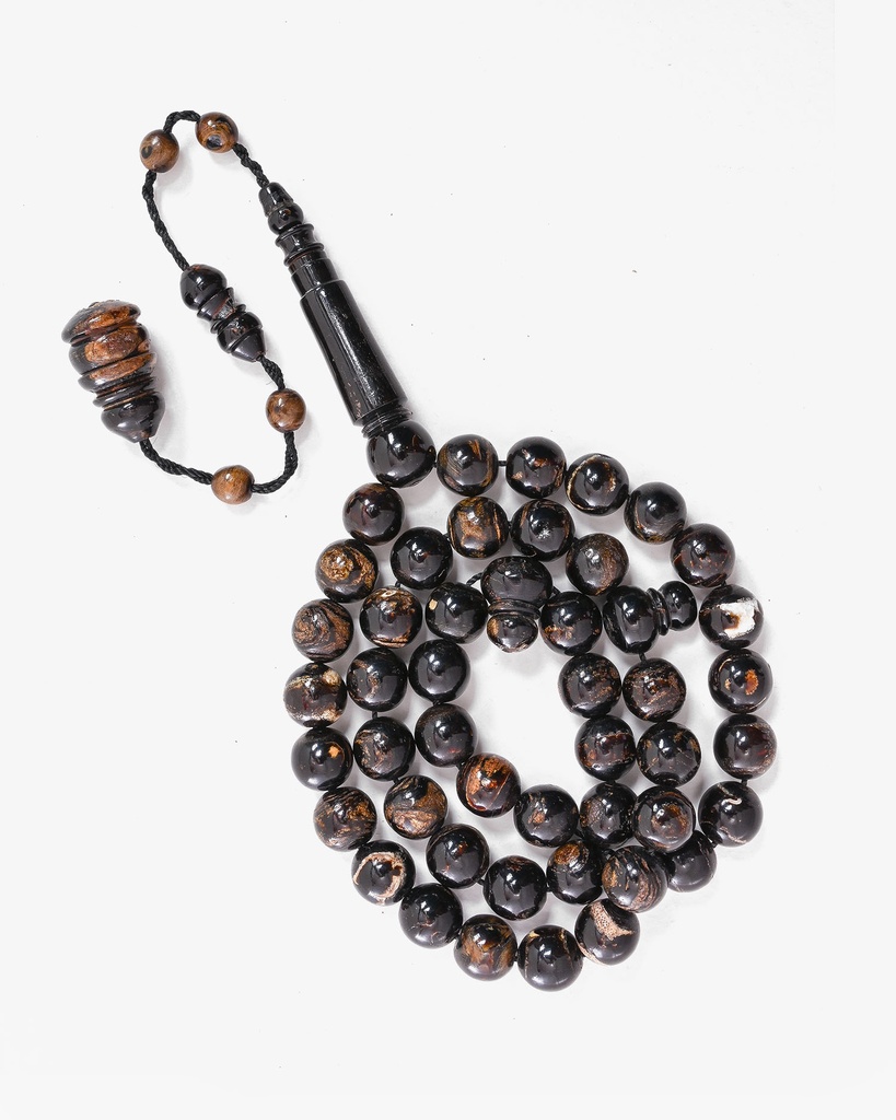 سبحة اليسر درجة اولى من البحر الاحمر بعروق (المرجان الأسود والعسلي )