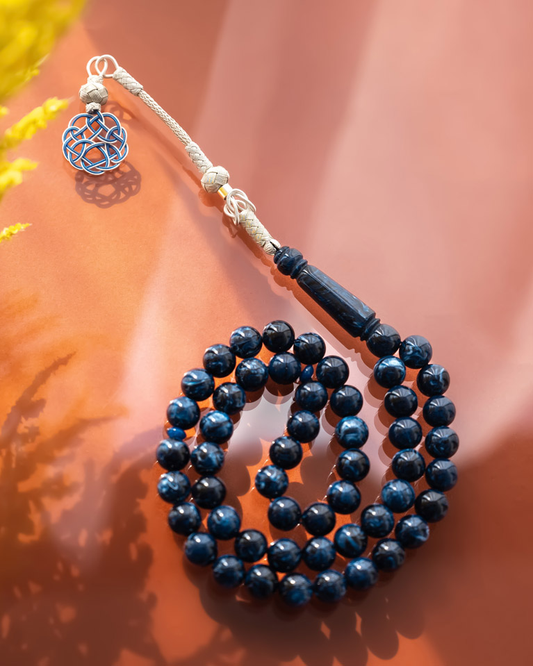 سبحة فاتوران صب جديد لون بحري